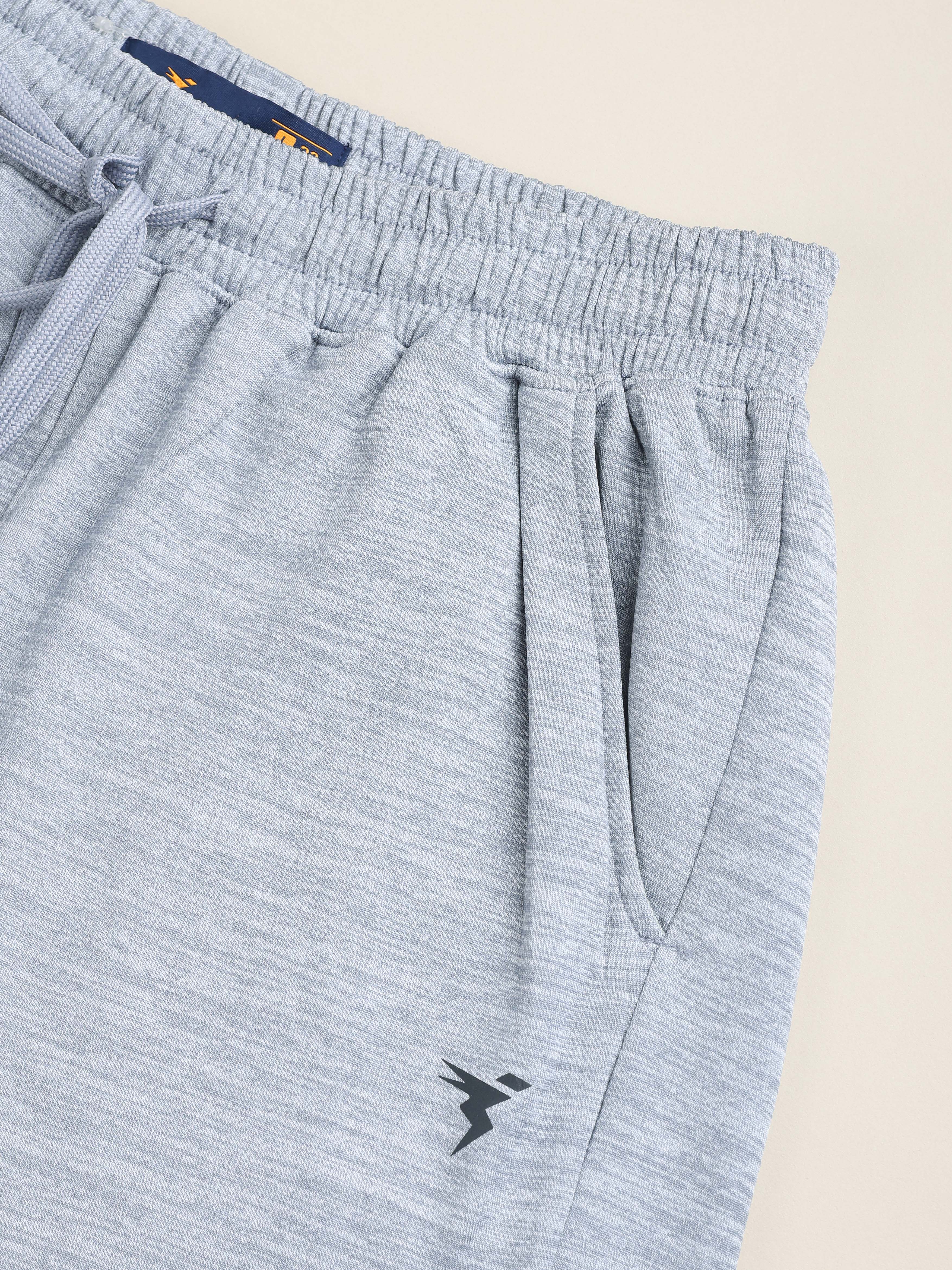 Men Melange Slim Fit Shorts with TECHNO DRY - Image 8