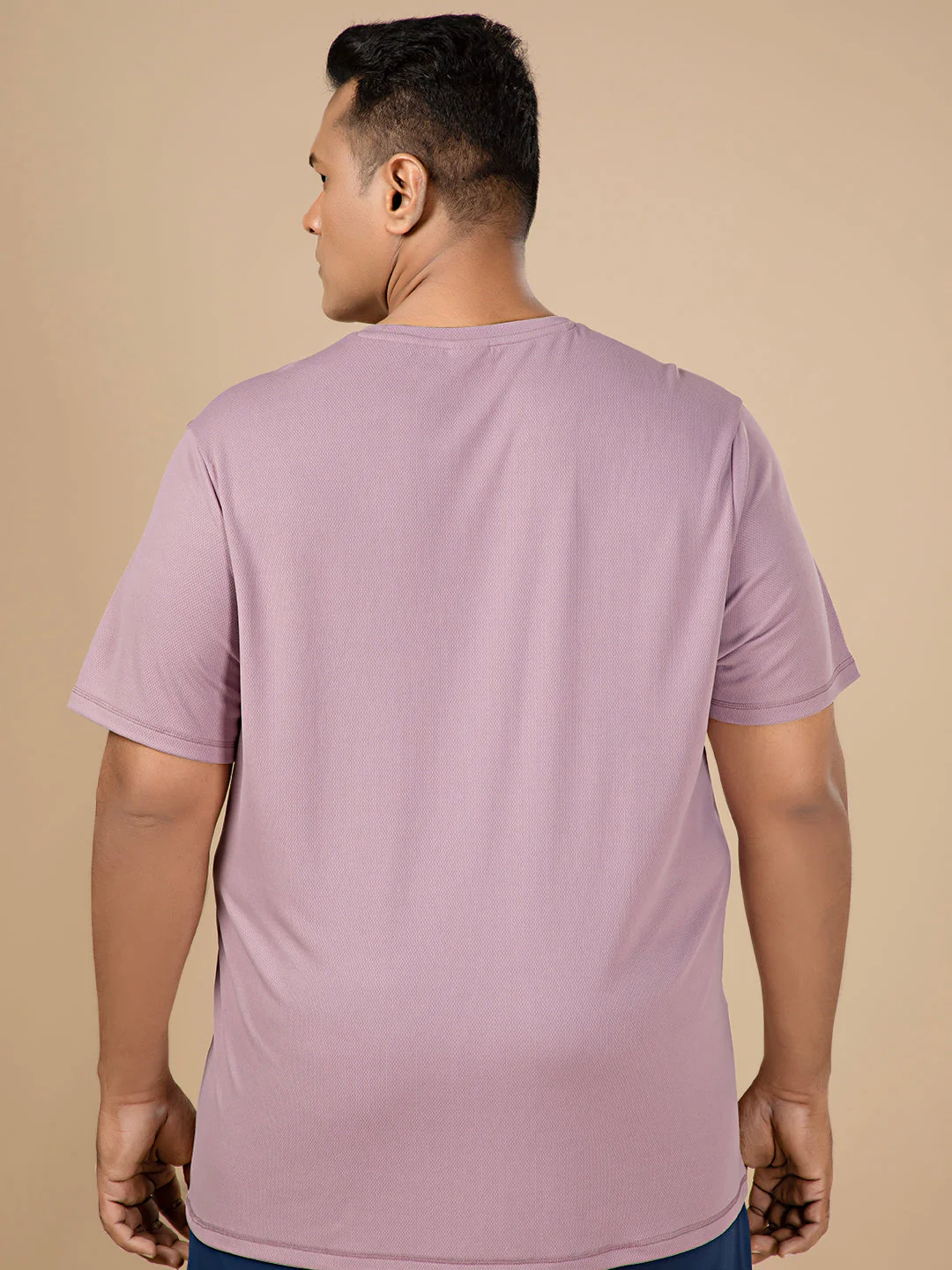 Men Plus Size Solid Active T-shirt with TECHNO COOL+ - Image 2
