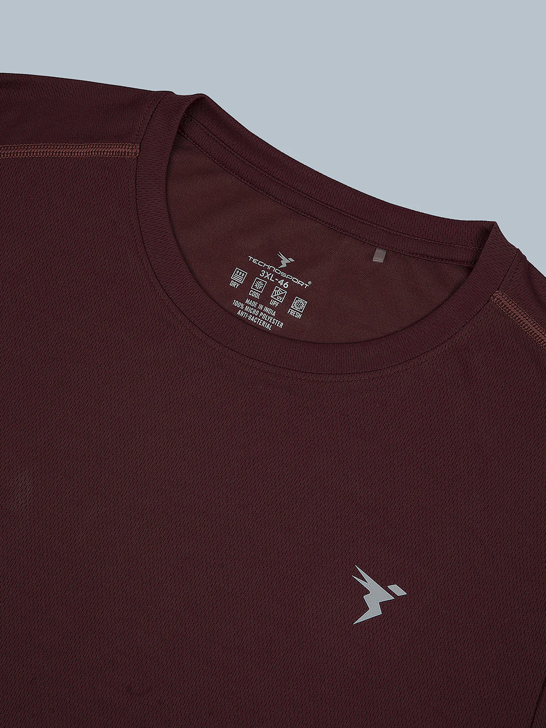 Men Plus Size Solid Active T-shirt with TECHNO COOL+ - Image 7