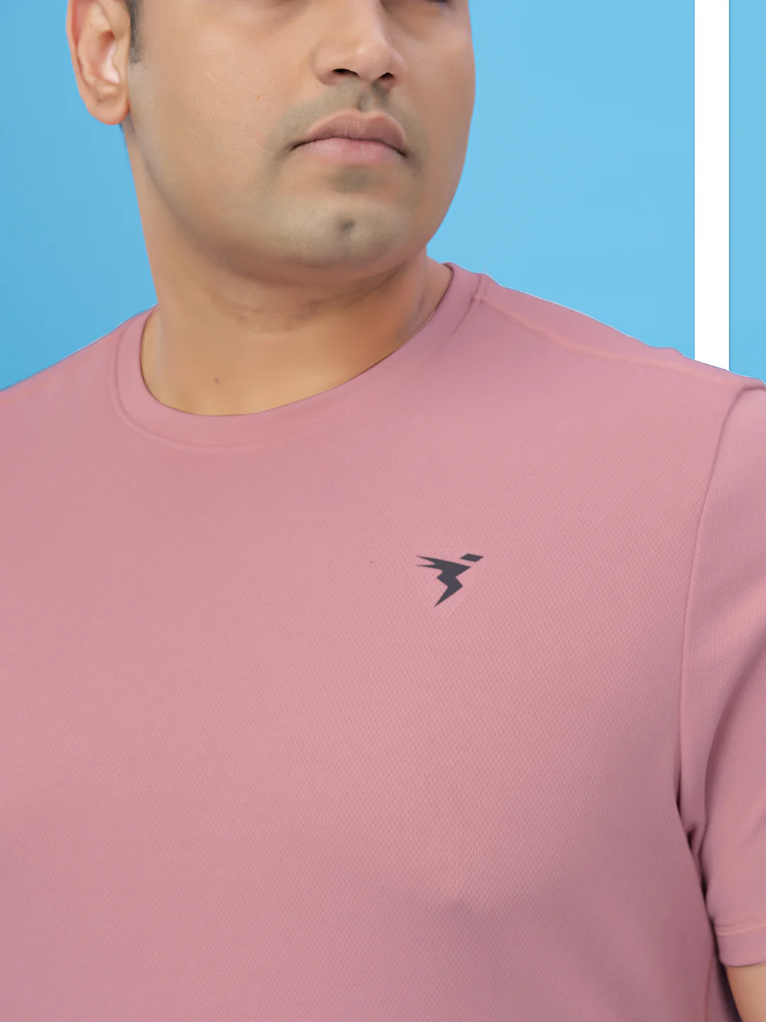 Men Plus Size Solid Active T-shirt with TECHNO COOL+ - Image 6