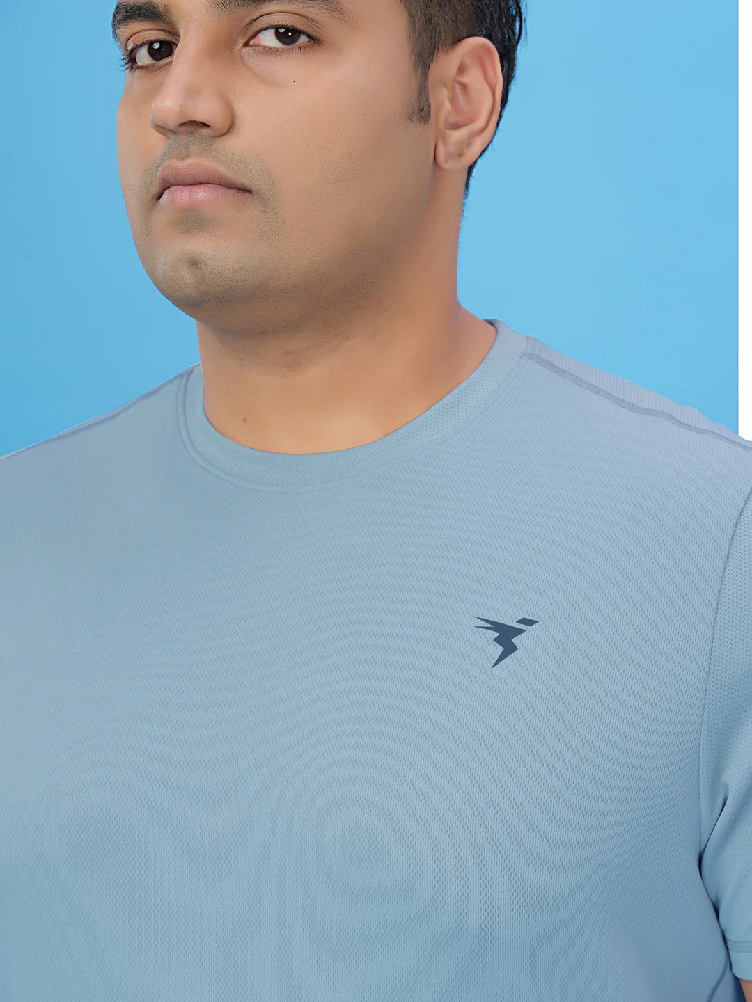 Men Plus Size Solid Active T-shirt with TECHNO COOL+ - Image 6