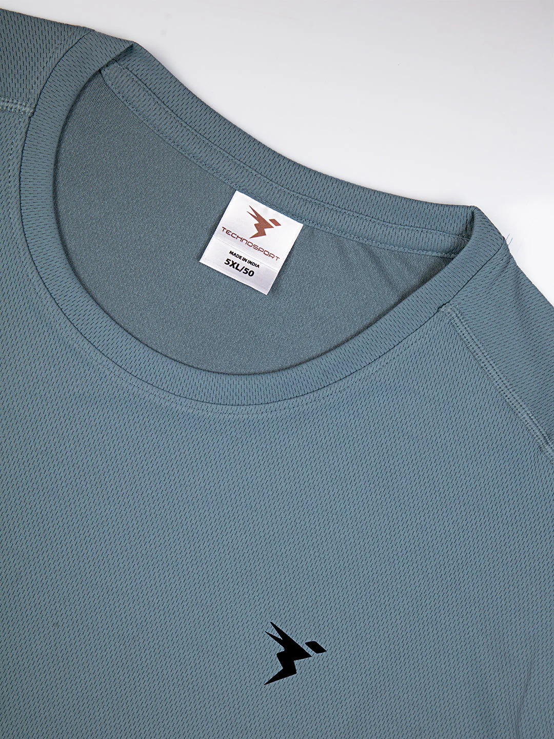 Men Plus Size Solid Active T-shirt with TECHNO COOL+ - Image 6