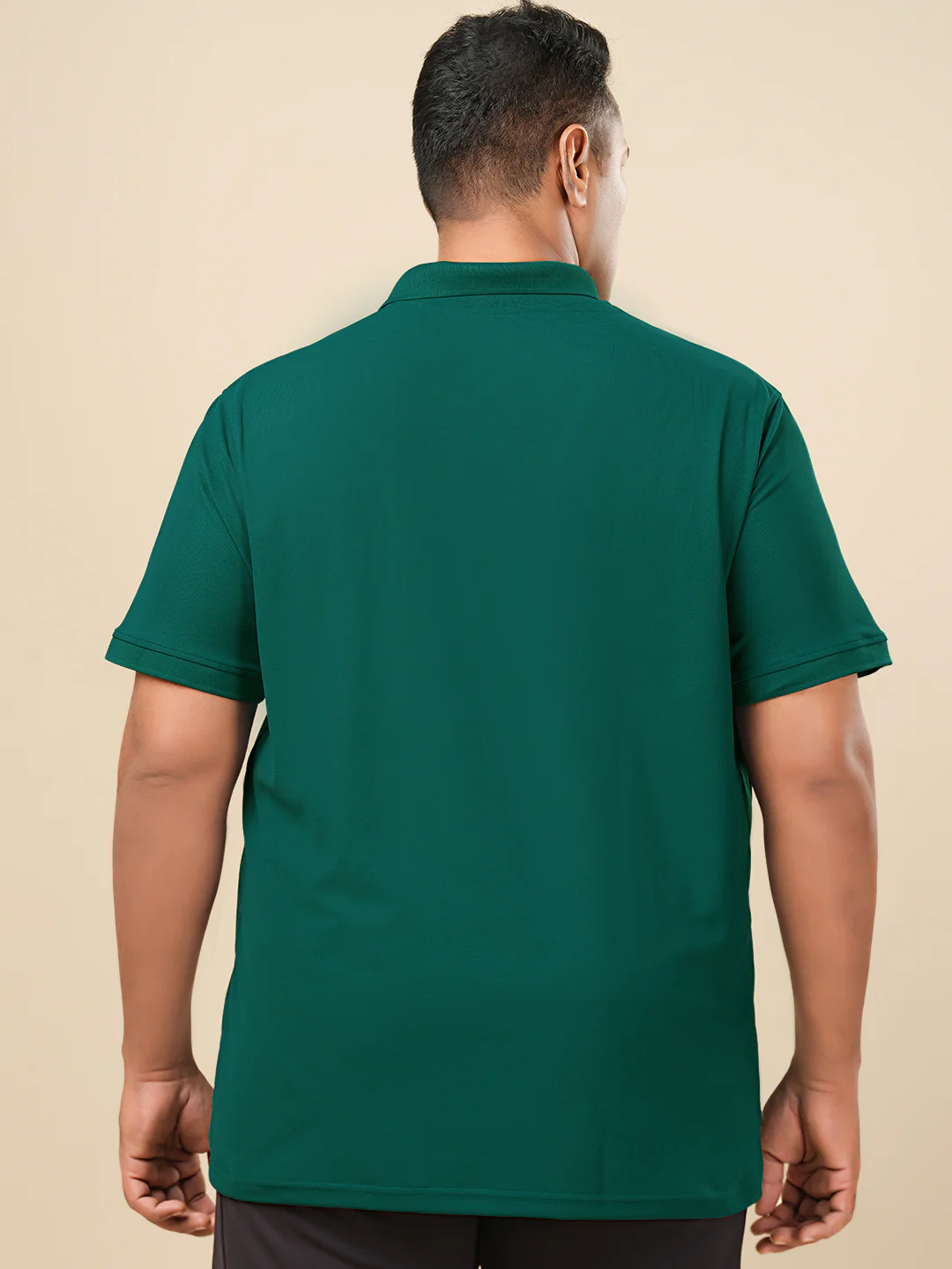 Men Plus Size Solid Polo T-shirt with MATPIQ - Image 3