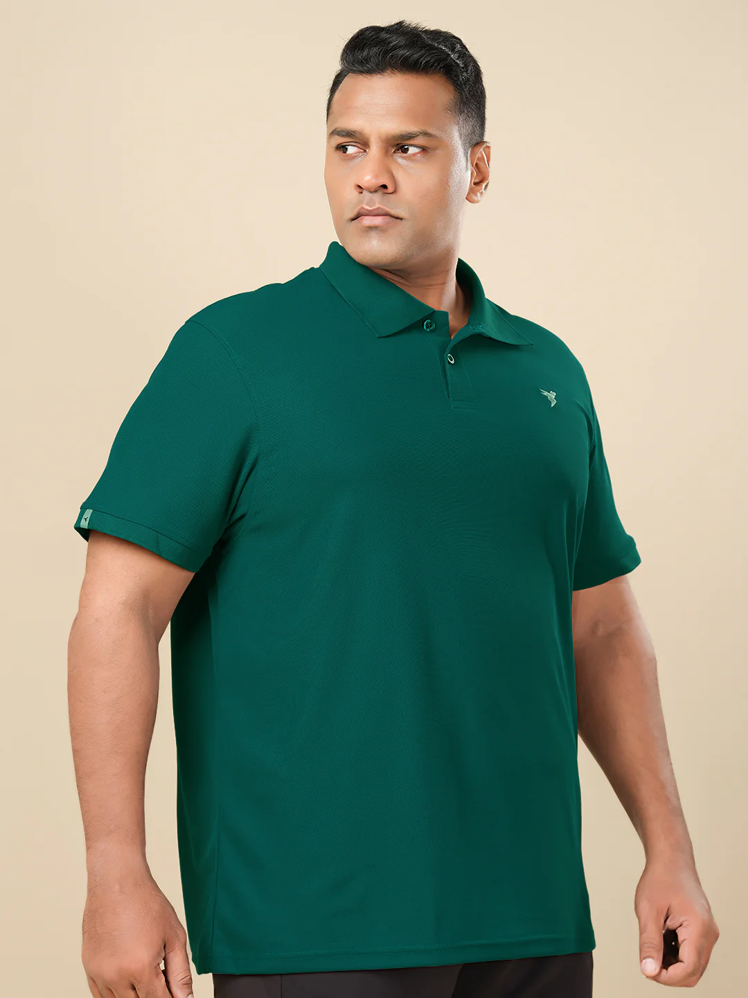Men Plus Size Solid Polo T-shirt with MATPIQ - Image 4