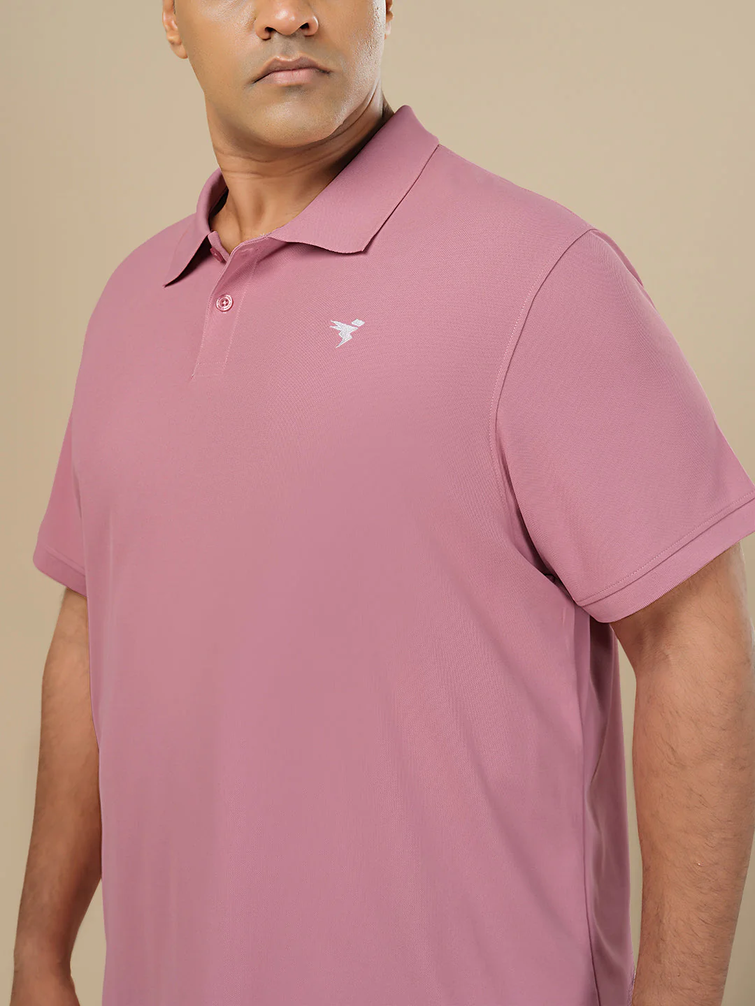 Men Plus Size Solid Polo T-shirt with MATPIQ - Image 5