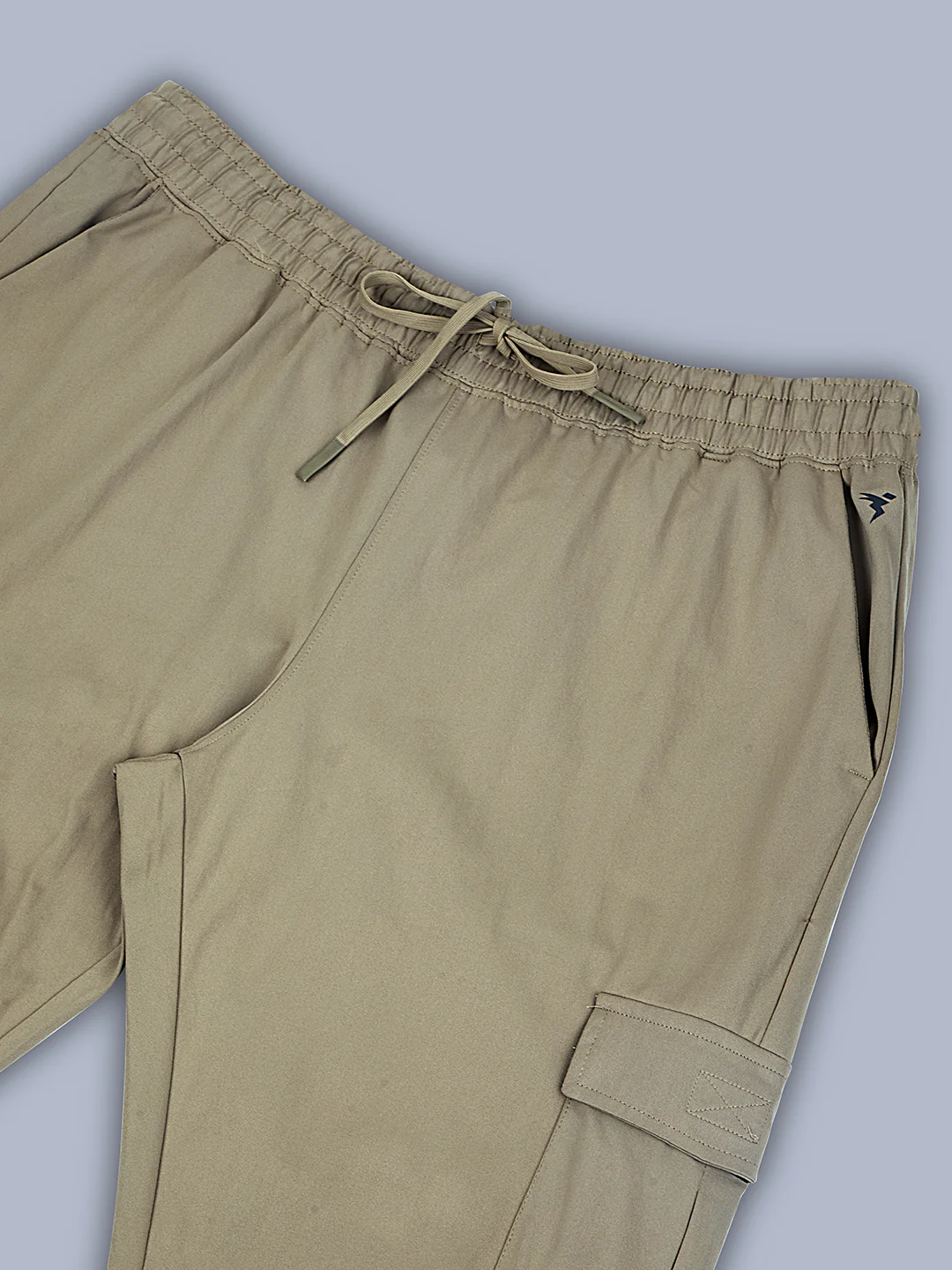 Men Plus Size Solid Relax Fit Cargo Trackpants with DURACOOL+ - Image 7