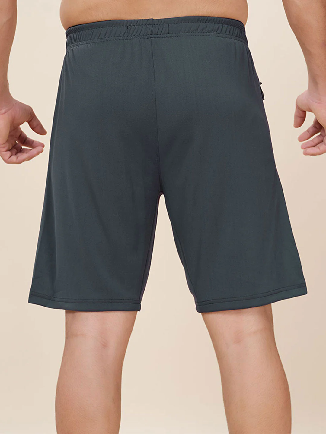 Men Plus Size Solid Slim Fit Active Shorts with TECHNO DRY - Image 2