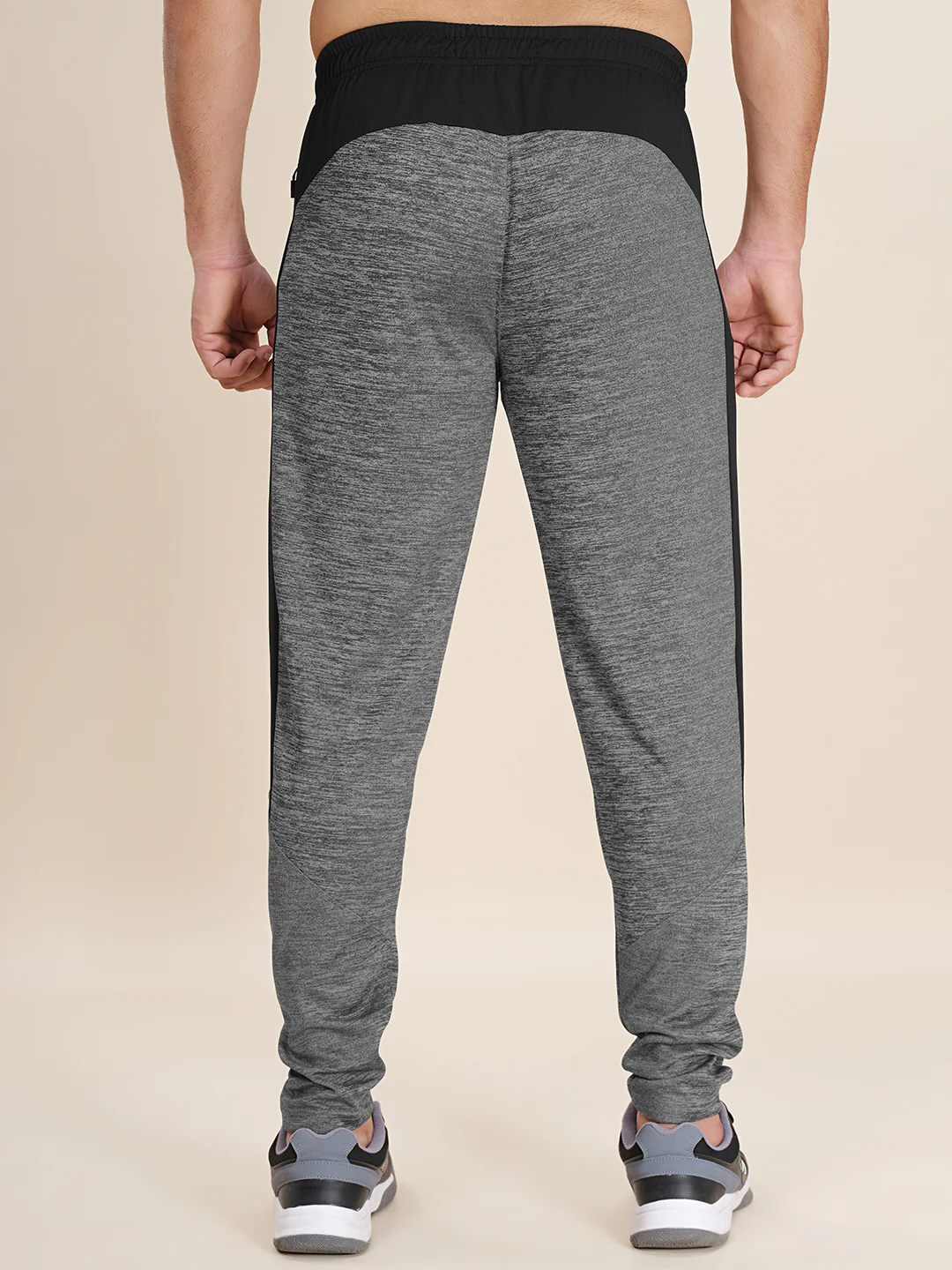 Men Plus Size Solid Slim Fit Active Trackpants - Image 2