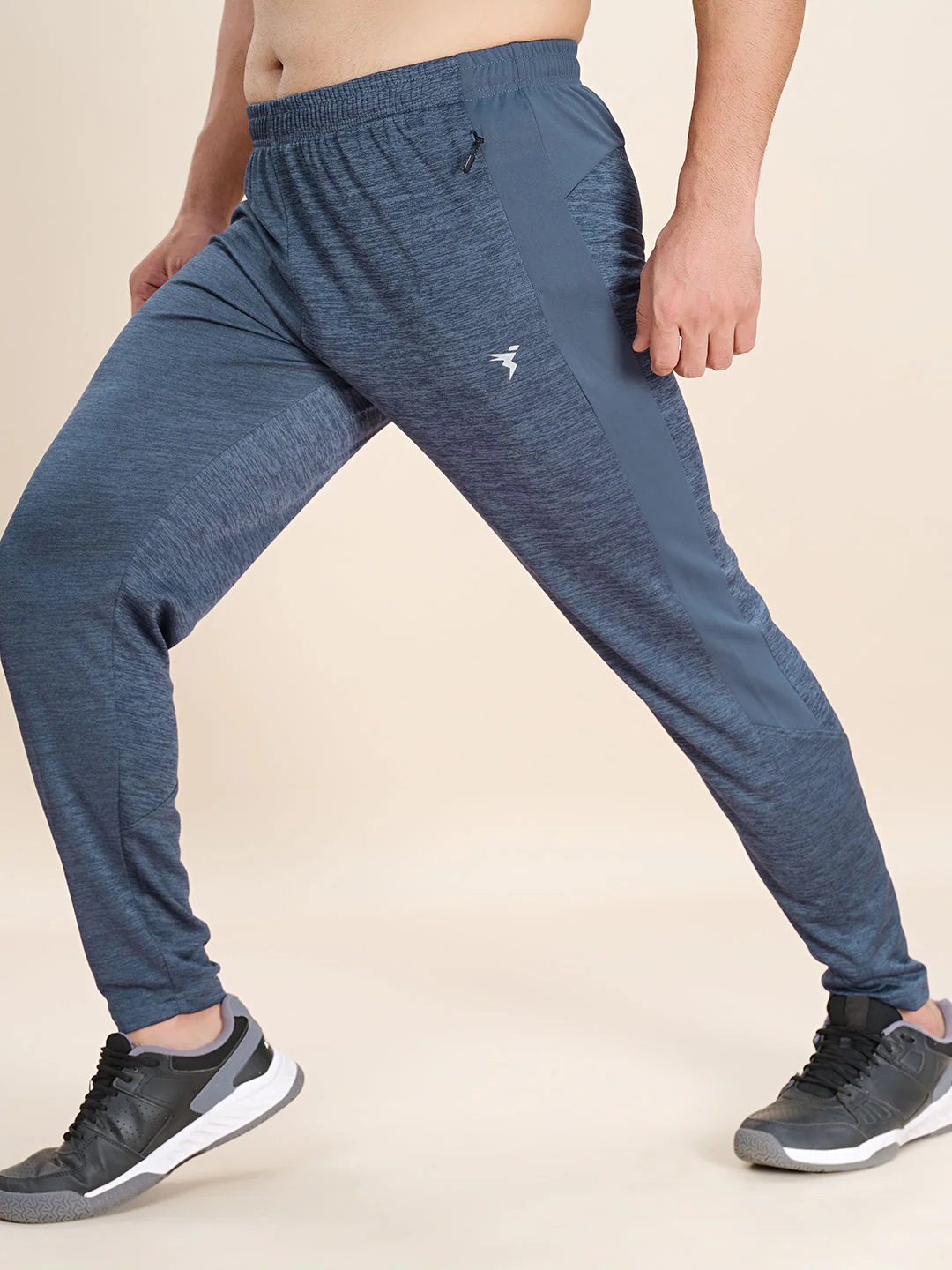Men Plus Size Solid Slim Fit Active Trackpants
