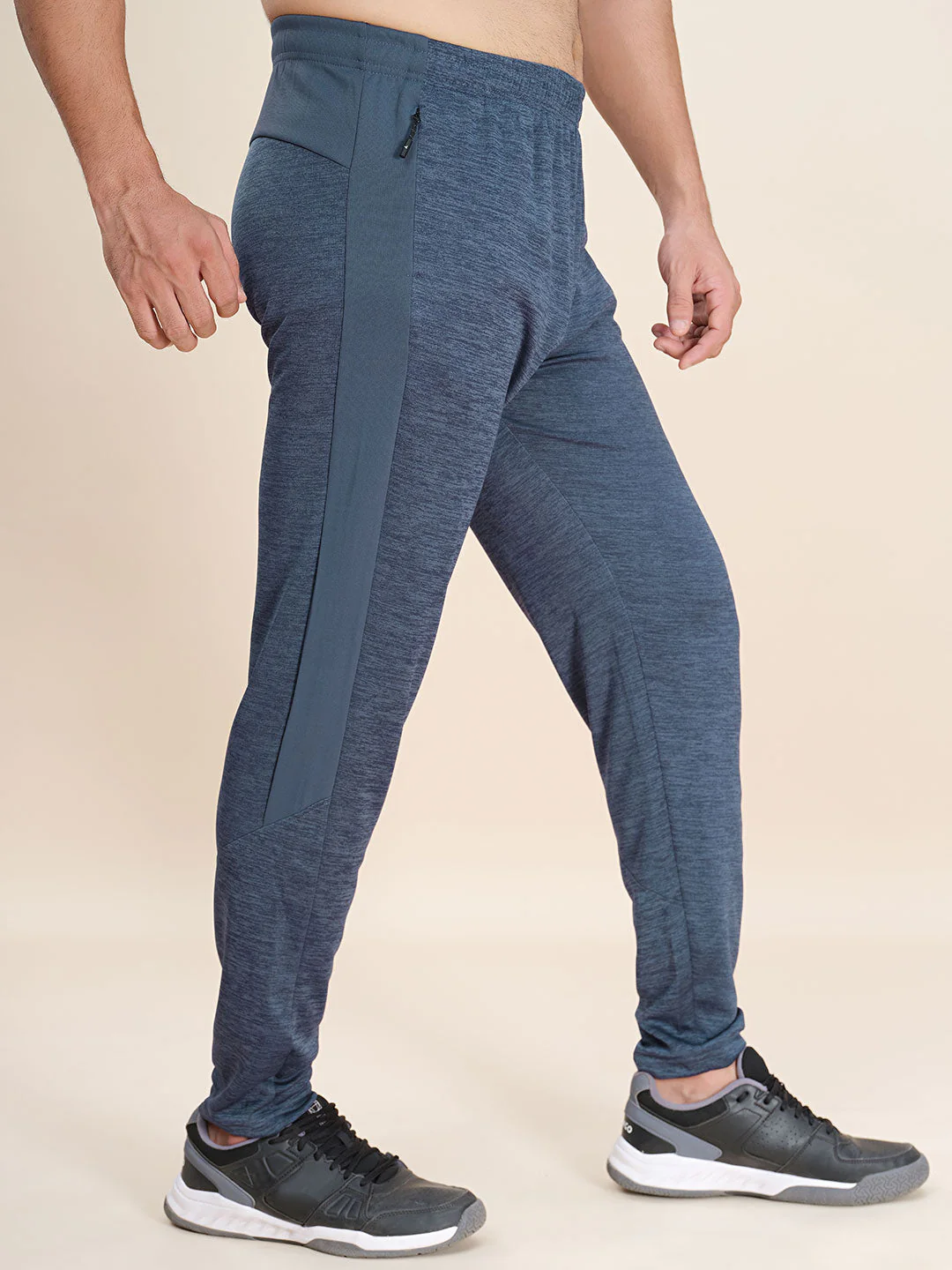 Men Plus Size Solid Slim Fit Active Trackpants - Image 4