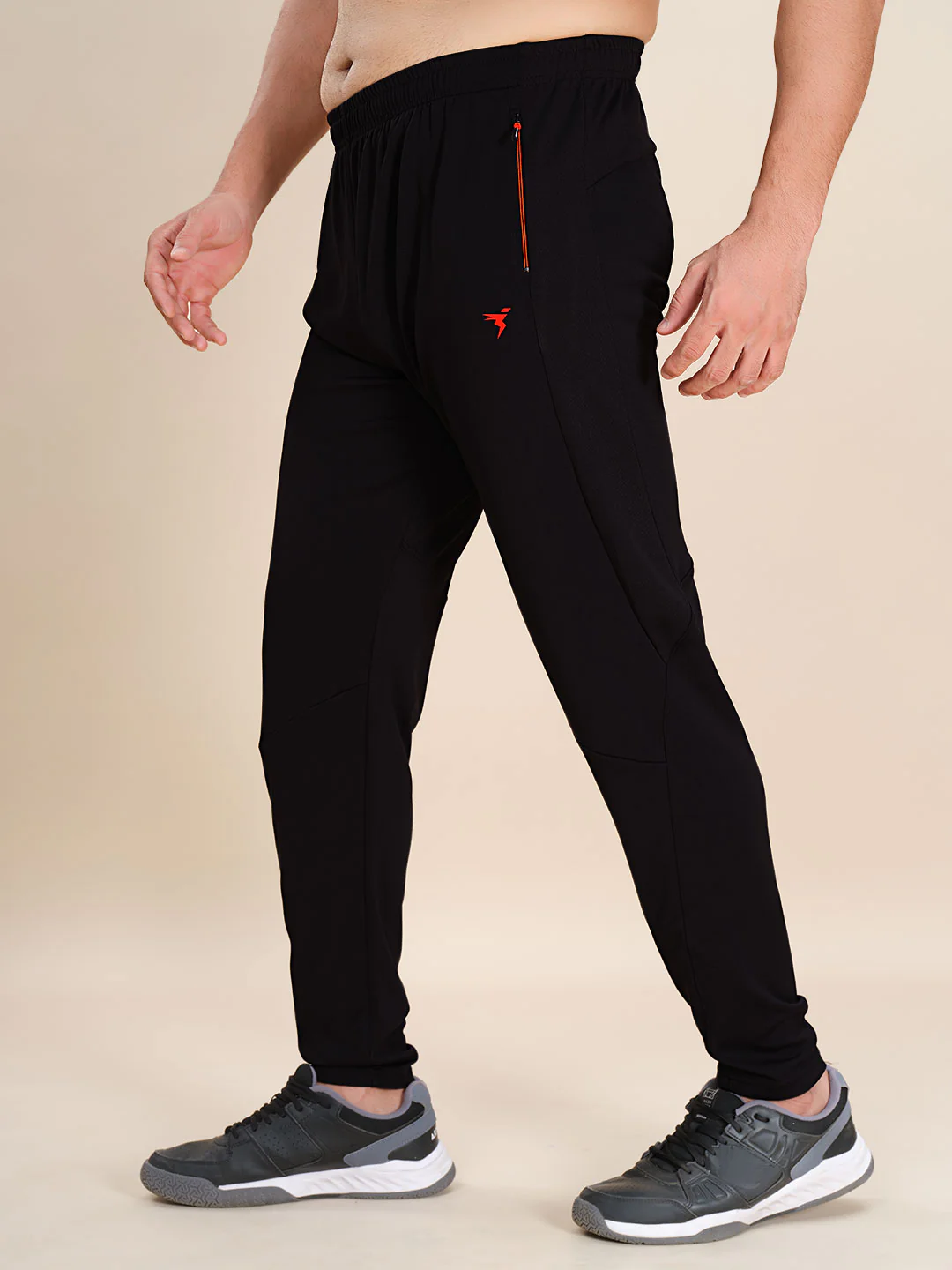 Men Plus Size Solid Slim Fit Trackpants with TECHNO DRY - Image 4
