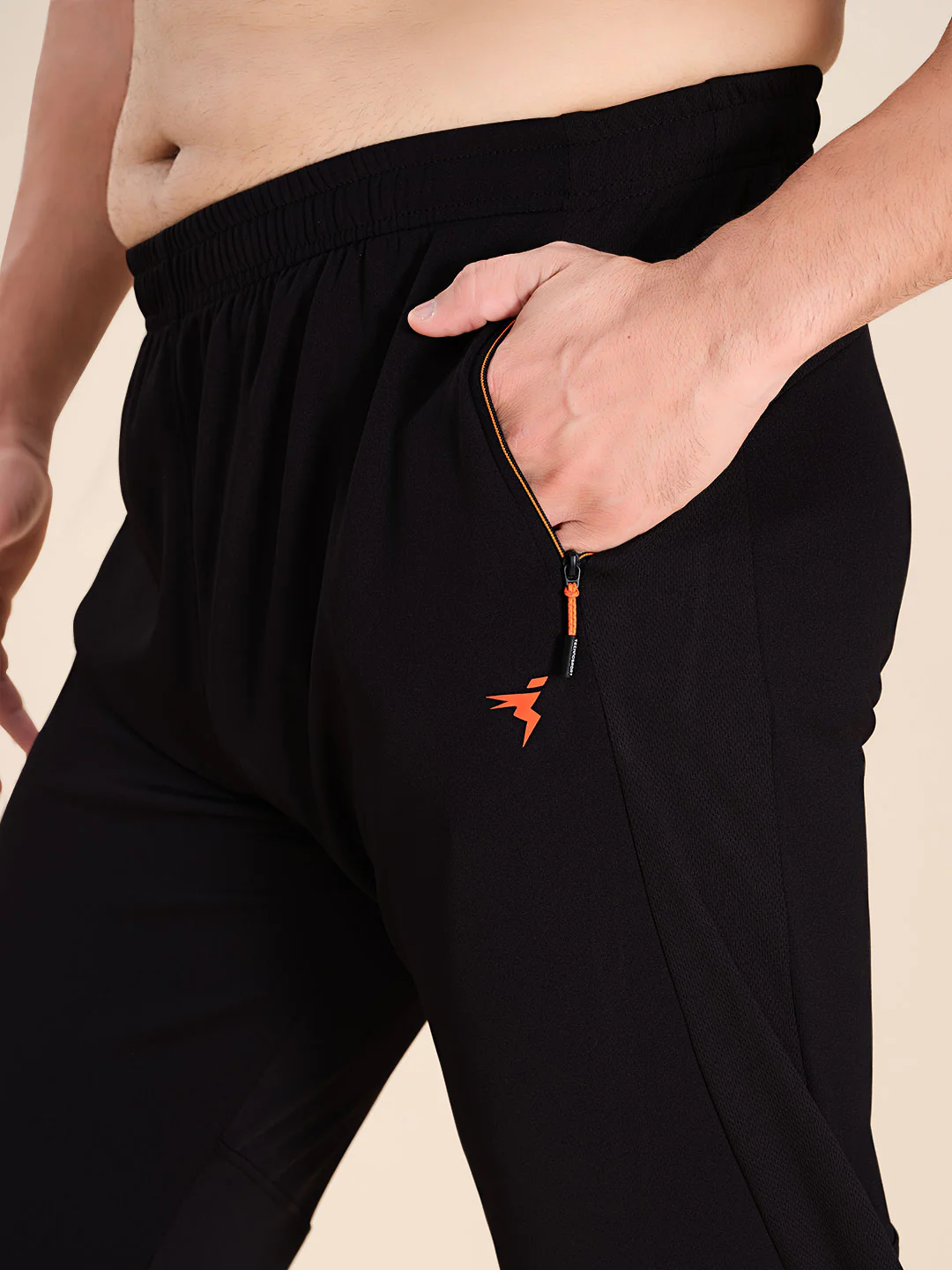 Men Plus Size Solid Slim Fit Trackpants with TECHNO DRY - Image 6