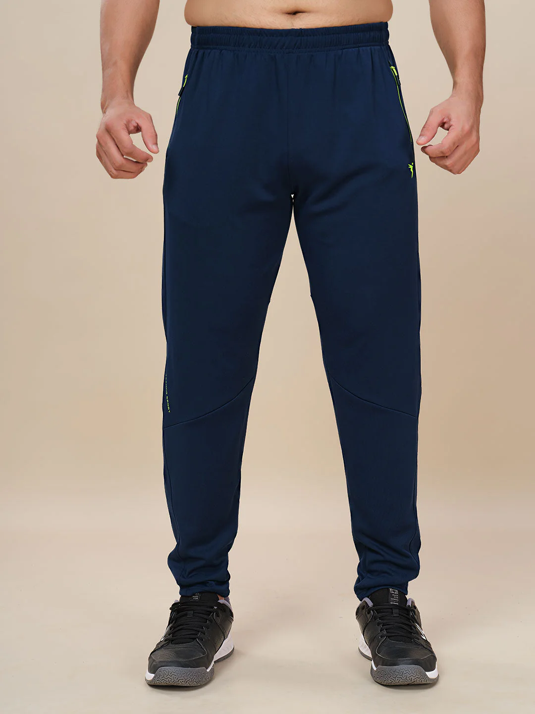 Men Plus Size Solid Slim Fit Trackpants with TECHNO DRY