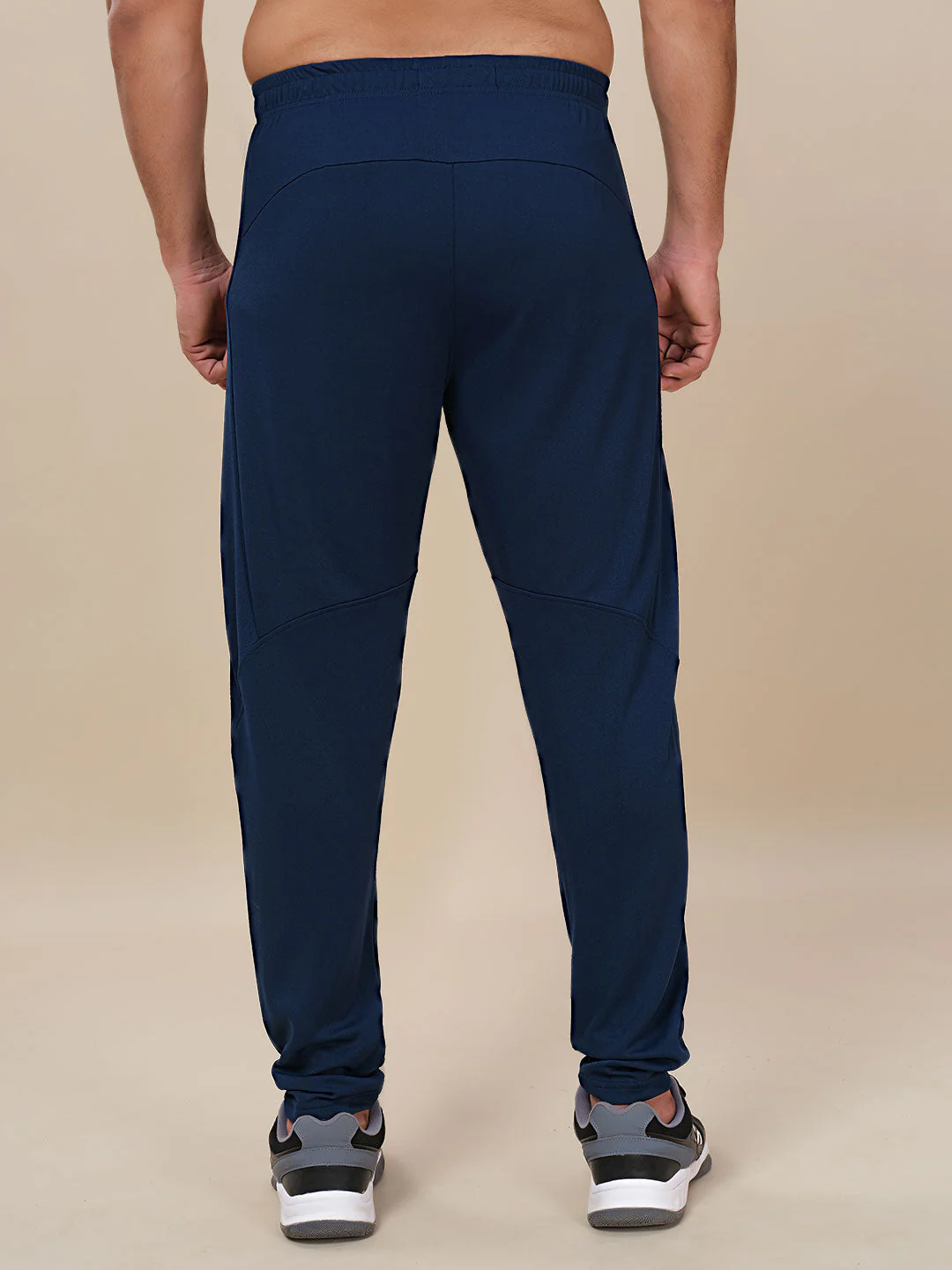Men Plus Size Solid Slim Fit Trackpants with TECHNO DRY - Image 2