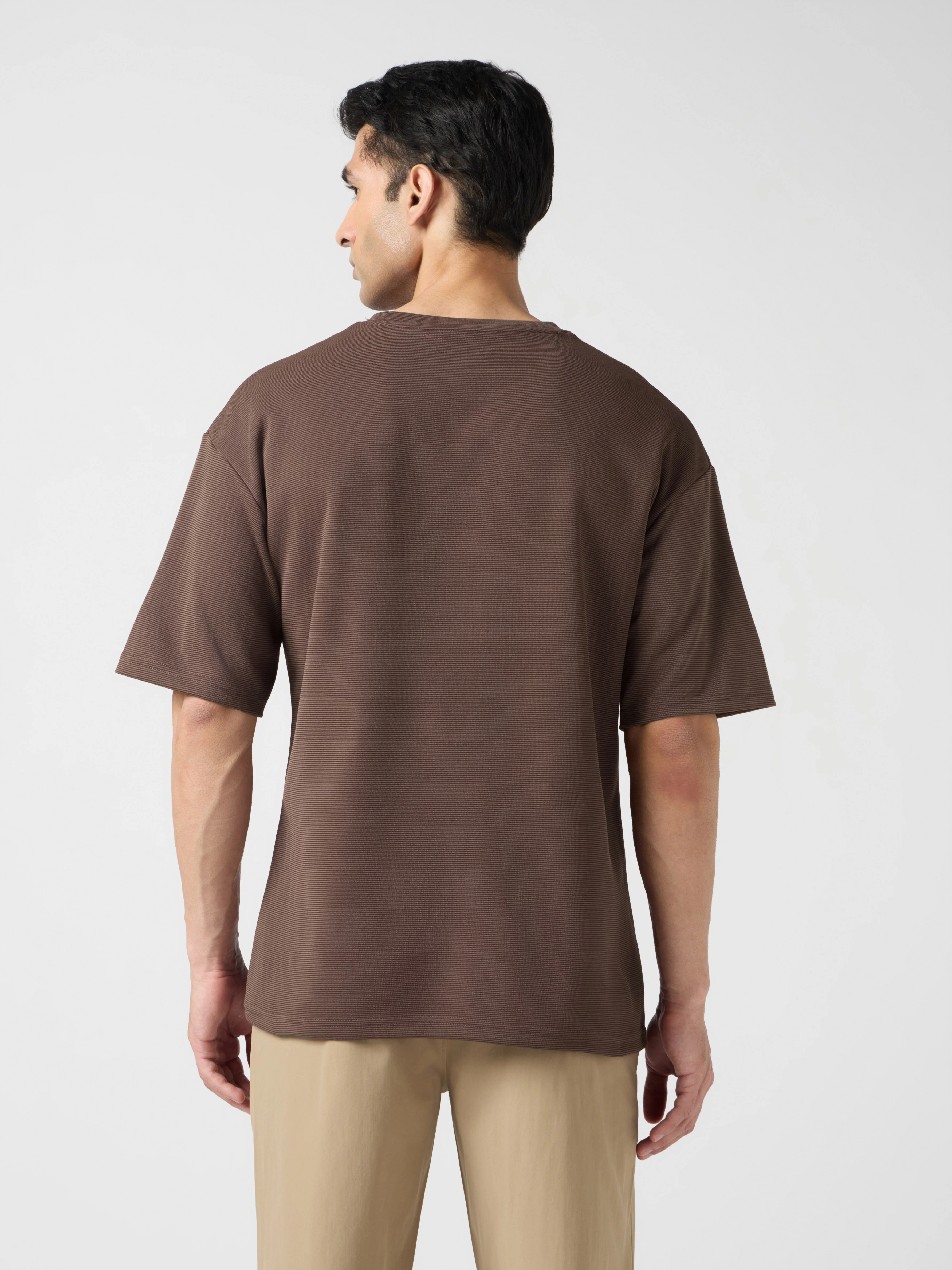 Men Printed Oversized Round Neck T-shirt with COTFLEX - Image 3