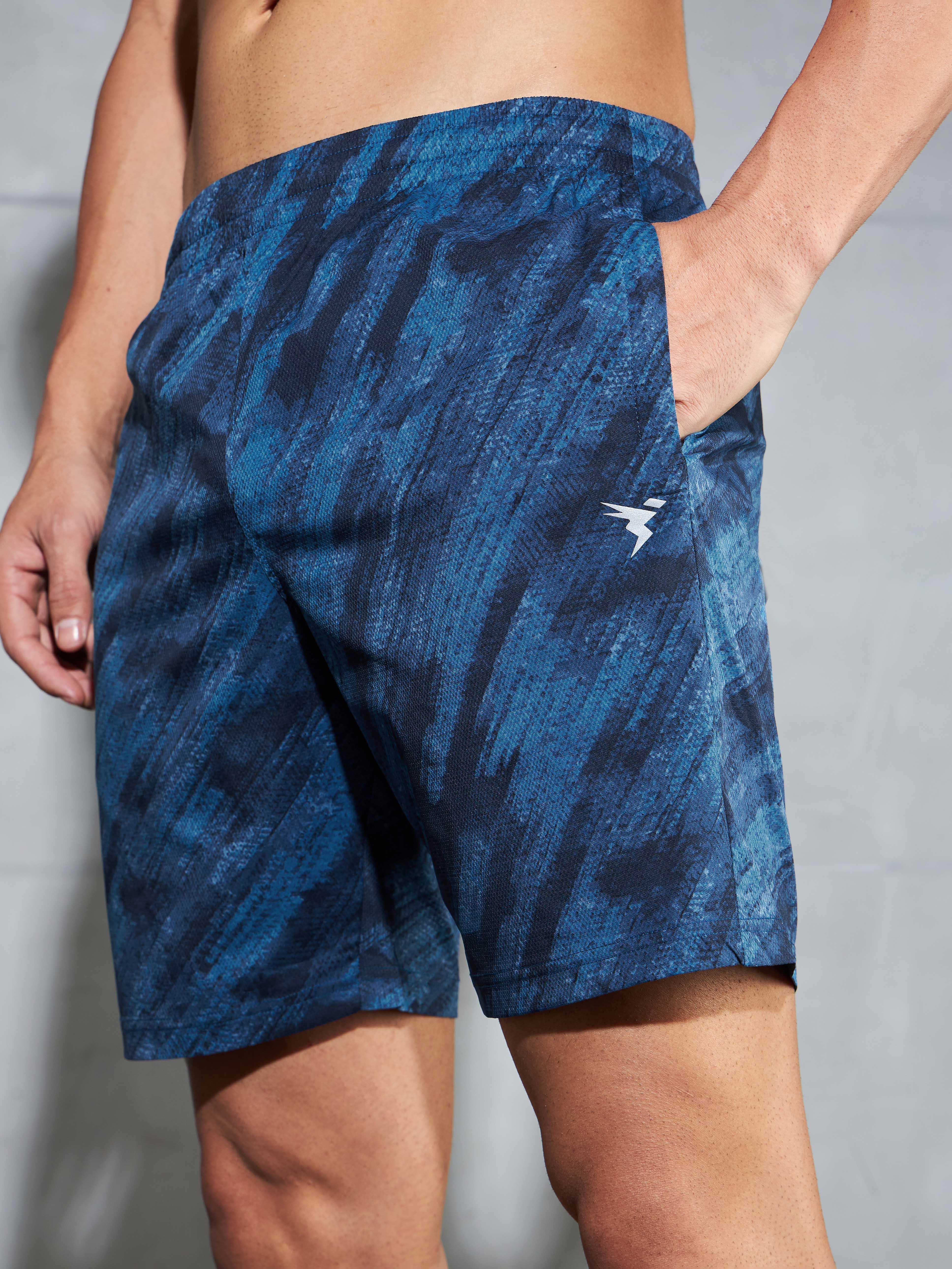 Men Printed Regular Fit Shorts with TS LYTRA - Image 6