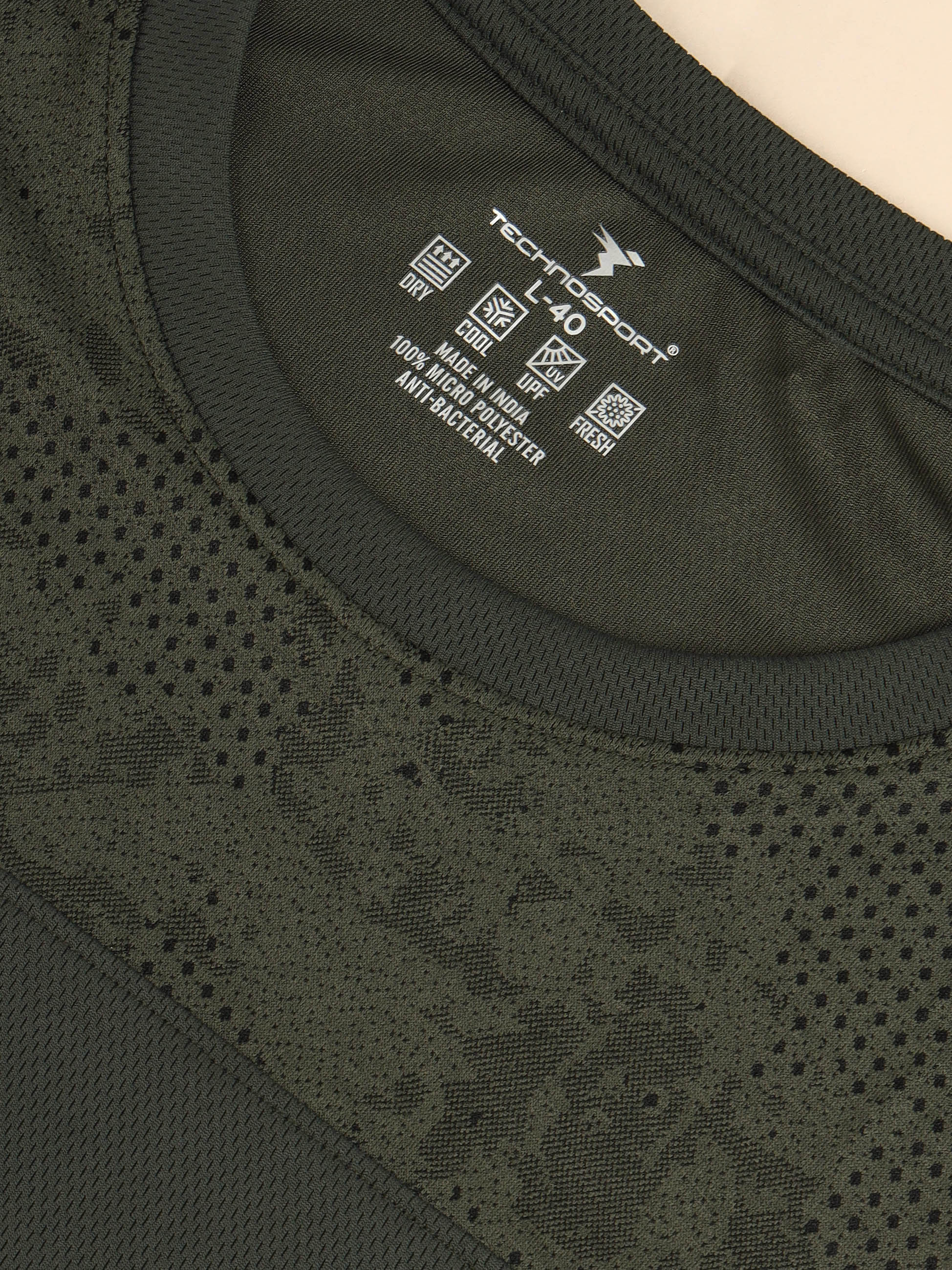 Men Printed Slim Fit Crew Neck Innerwear Vest with TECHNO COOL+ - Image 7