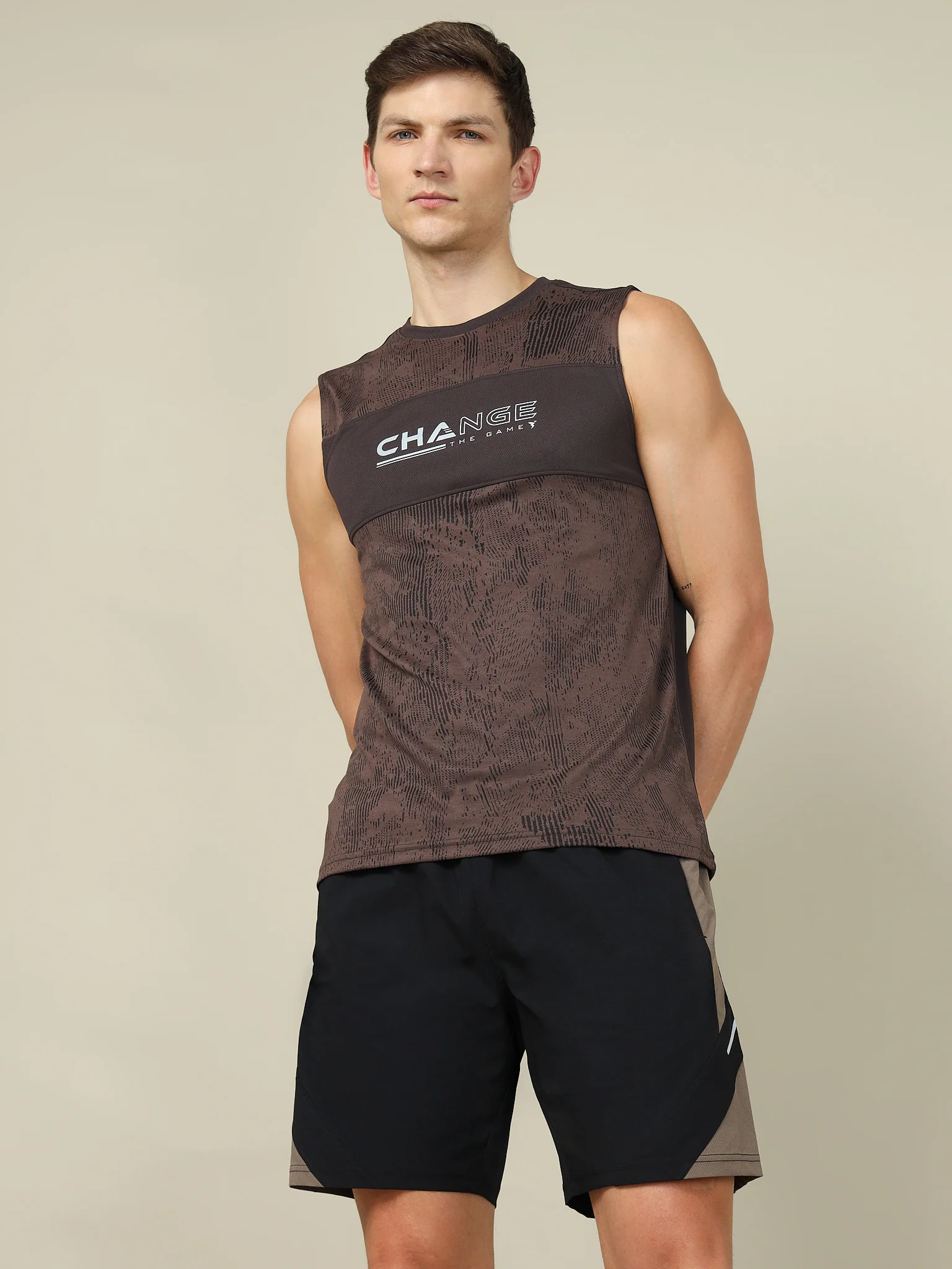 Men Printed Slim Fit Crew Neck Innerwear Vest with TECHNO COOL+ (Pack Of 2) - Image 8