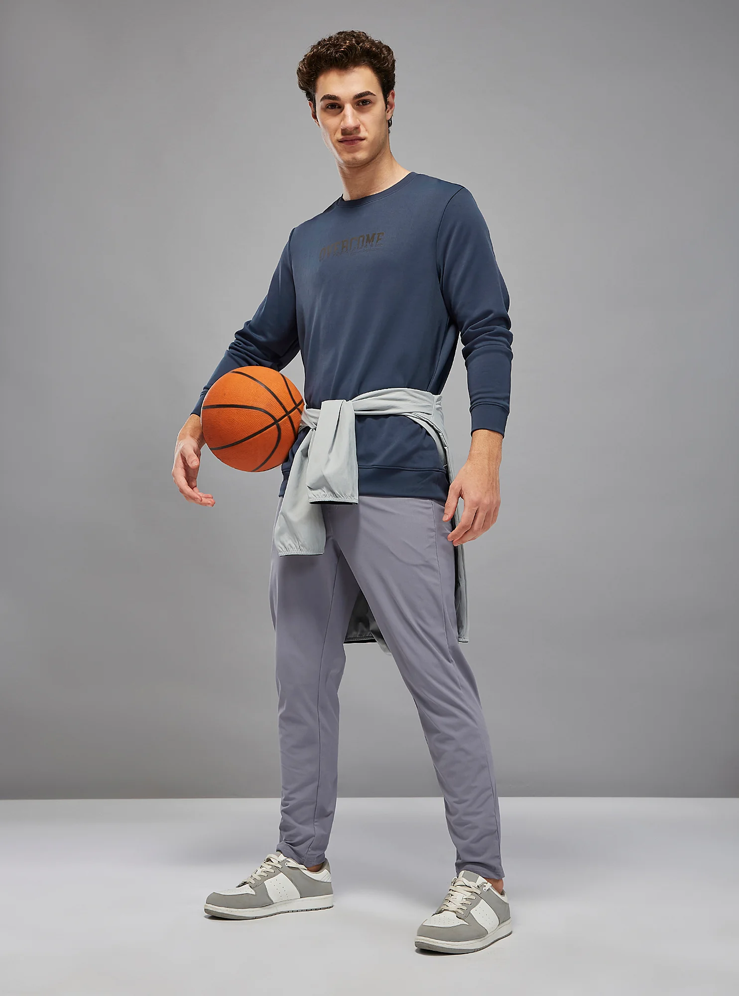 Men Printed Slim Fit Crew Neck Sweatshirt with ELASTO PLUS - Image 5