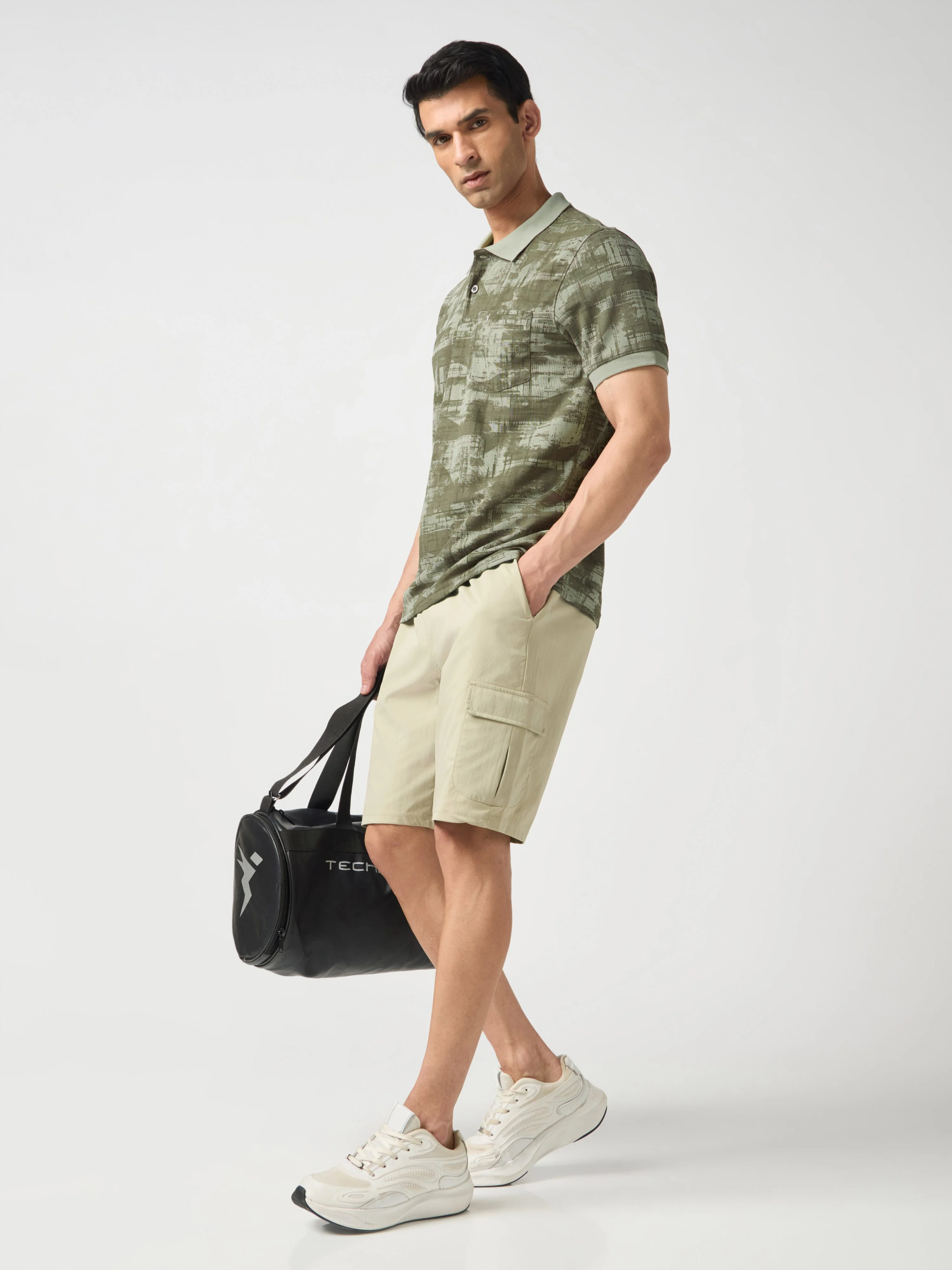 Men Printed Slim Fit Polo Sports T-shirt with MATPIQ - Image 6
