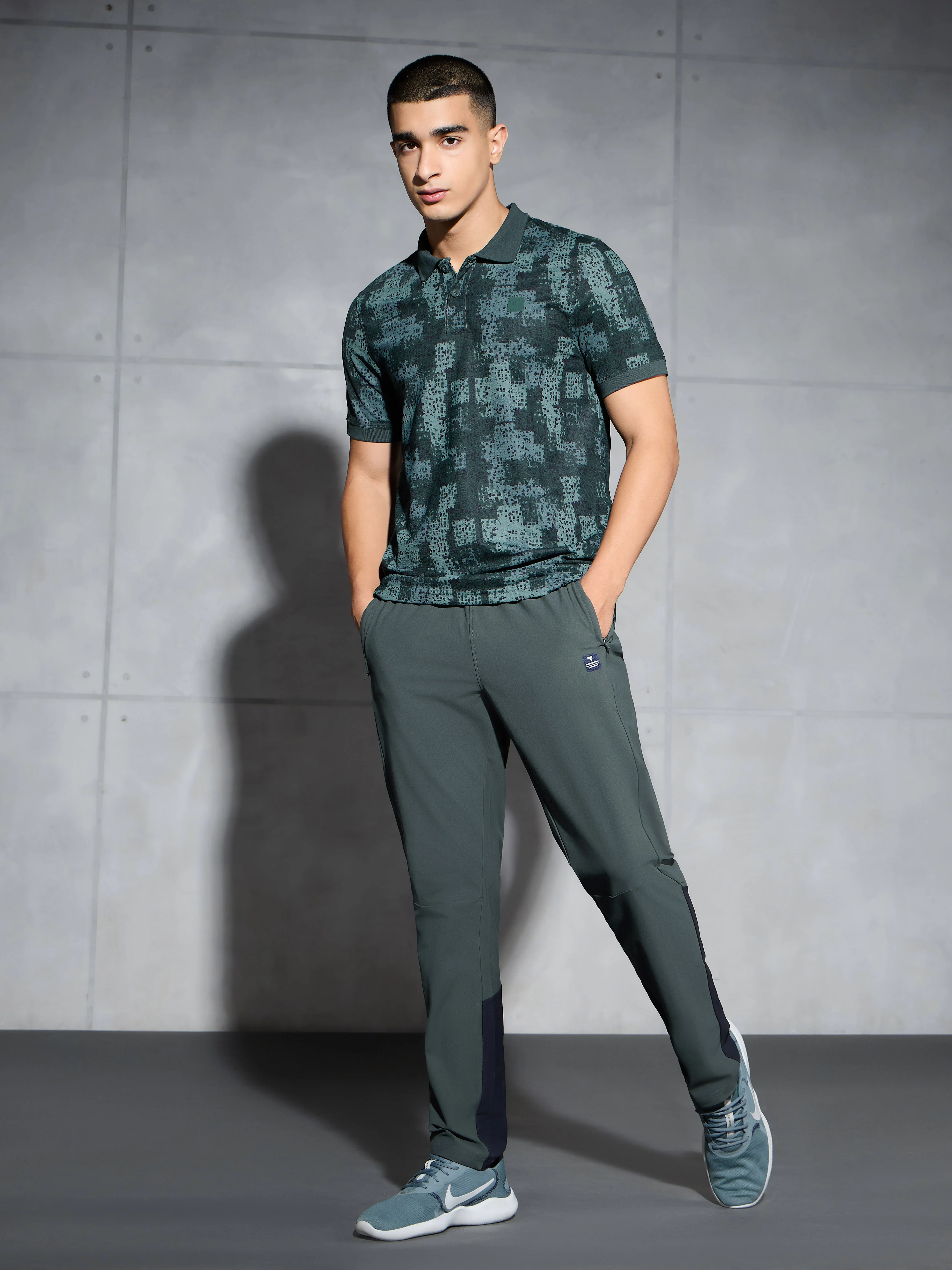 Men Printed Slim Fit Polo T-shirt with MATPIQ - Image 5