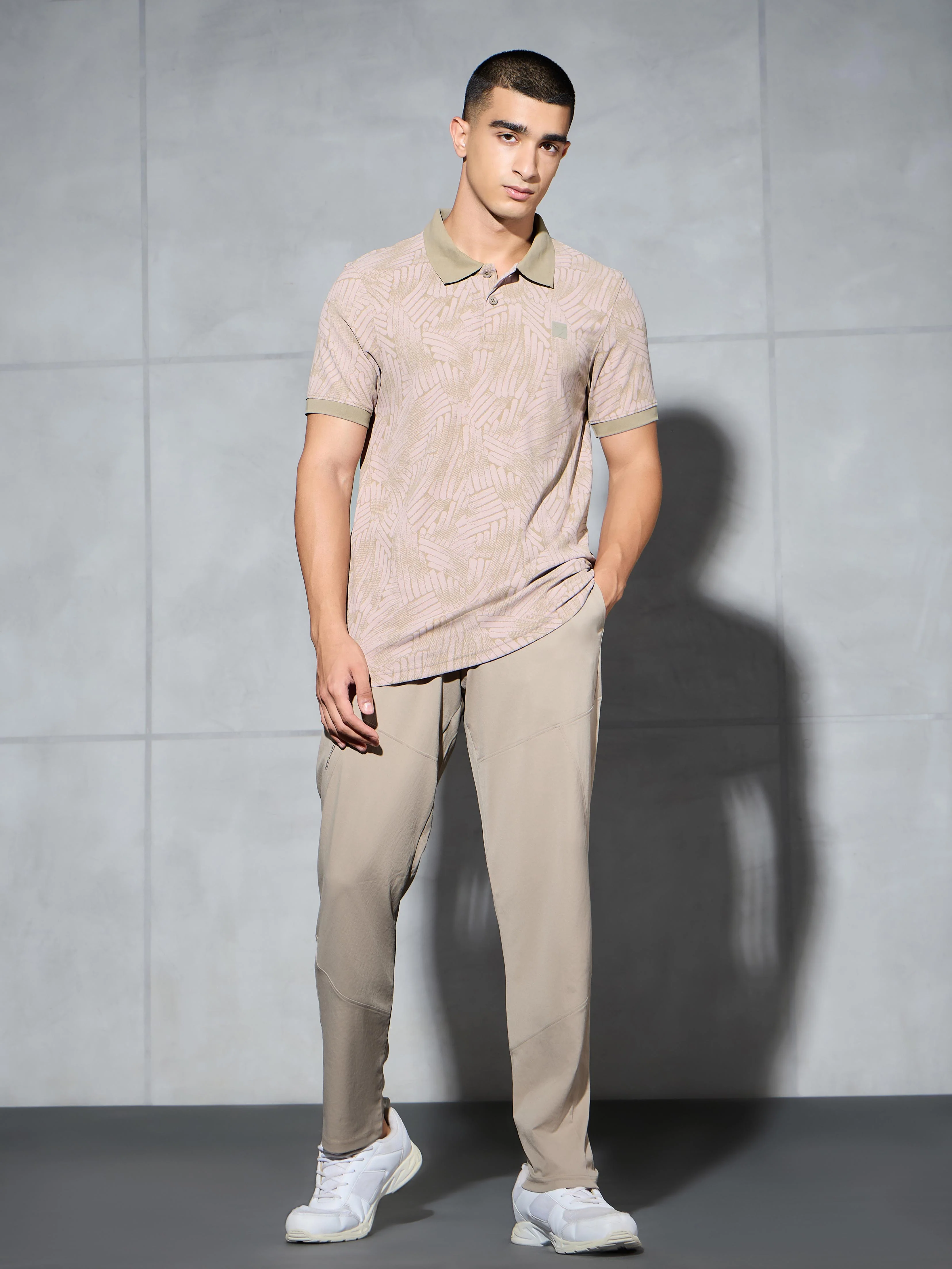 Men Printed Slim Fit Polo T-shirt with MATPIQ - Image 5