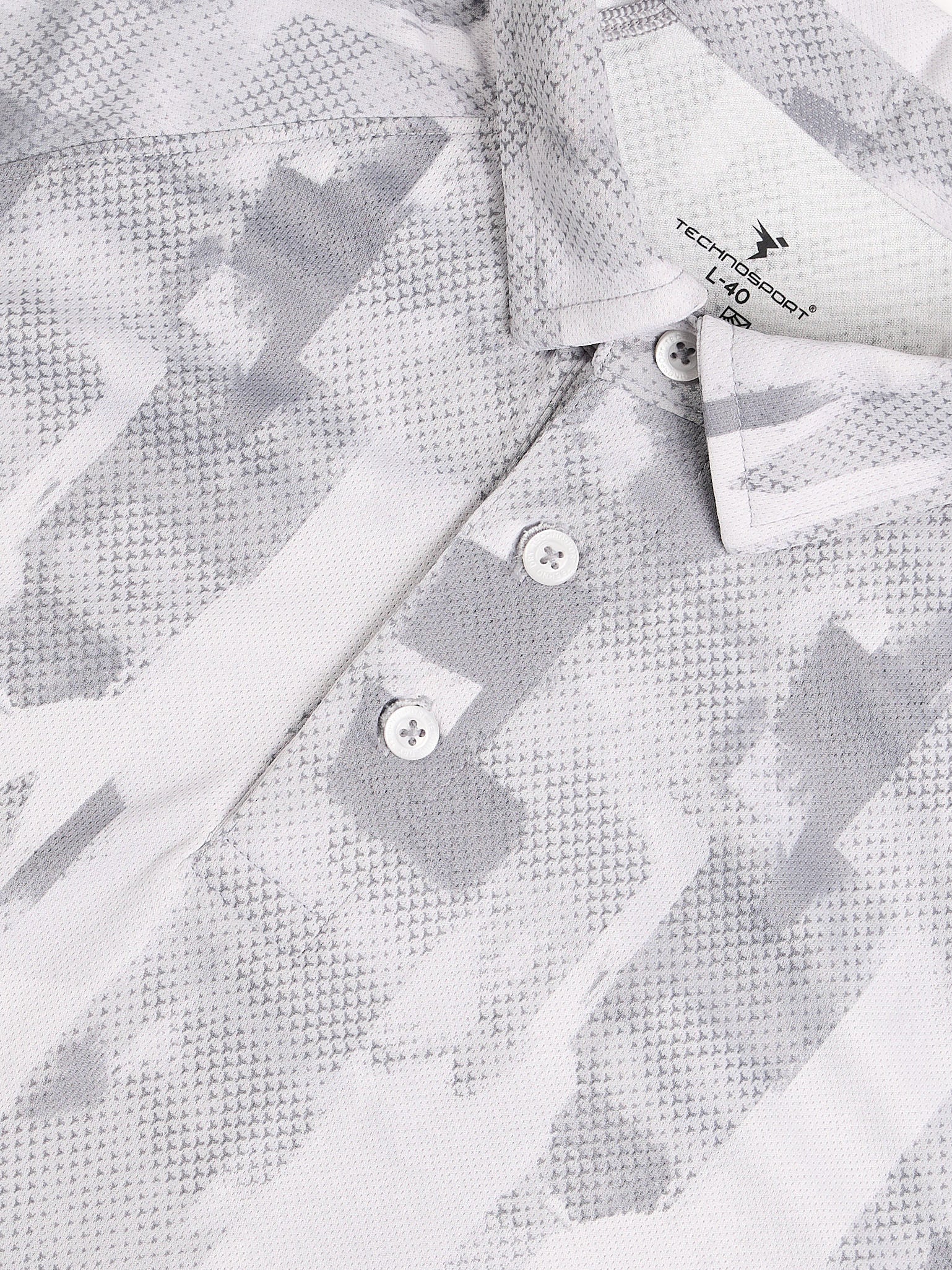 Men Printed Slim Fit Polo T-shirt with TECHNOCOOL+ - Image 7