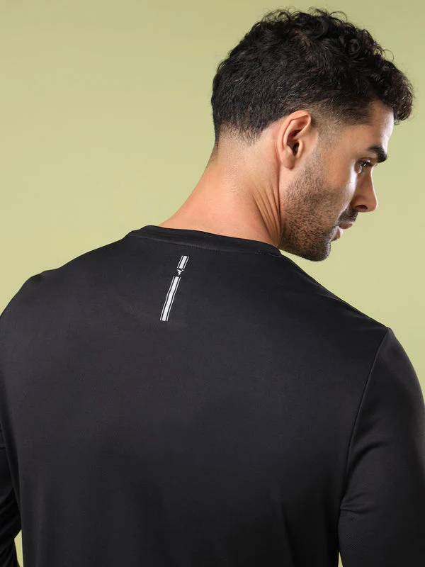 Men Printed Slim Fit Round Neck Sports T-shirt with TECHNO COOL+ - Image 6