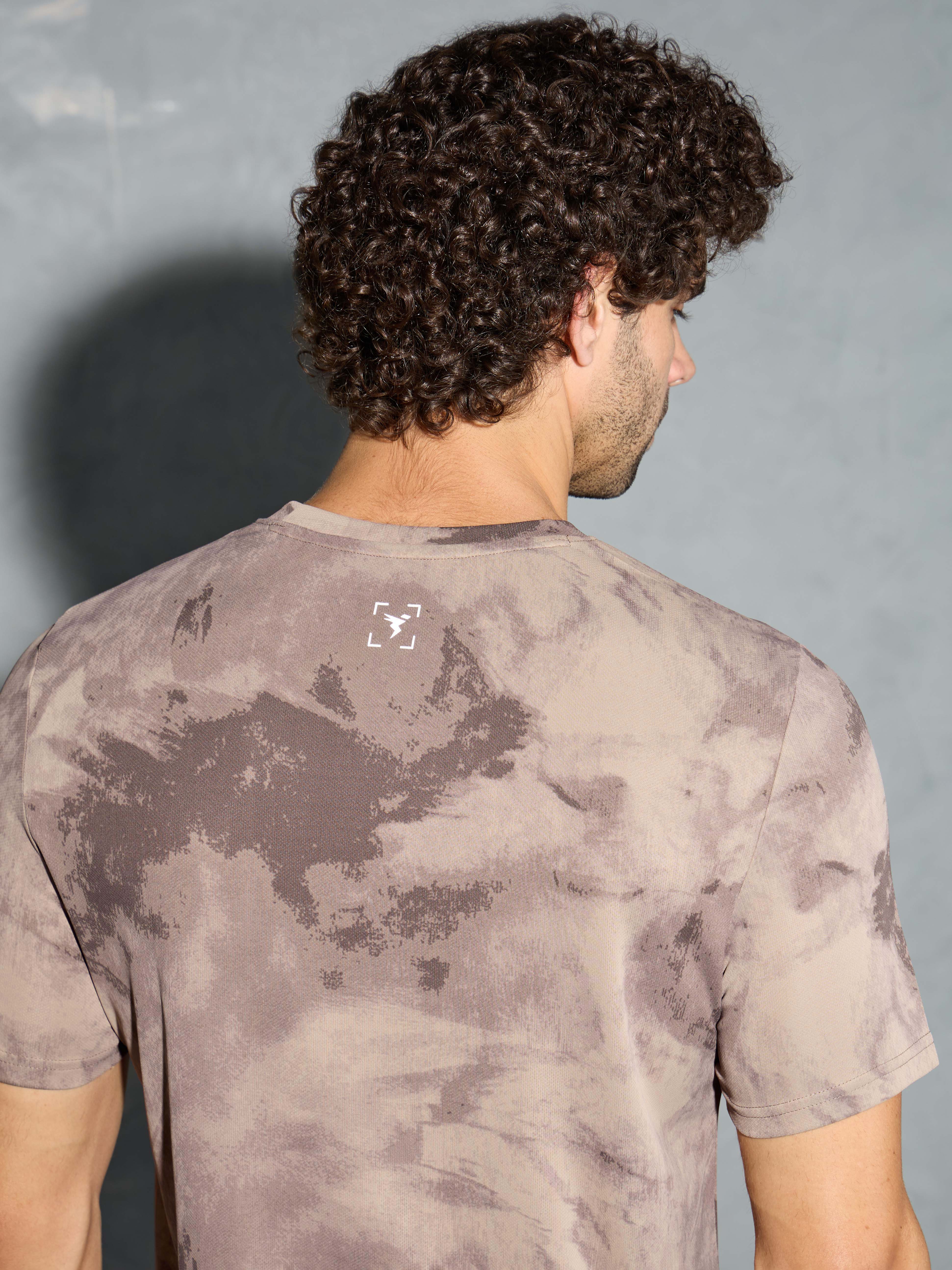 Men Printed Slim Fit Round Neck T-shirt with TECHNOCOOL+ - Image 6