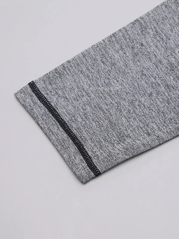 Men Melange Slim Fit Crew Neck T-shirt with DOUBLE COOL - Image 8