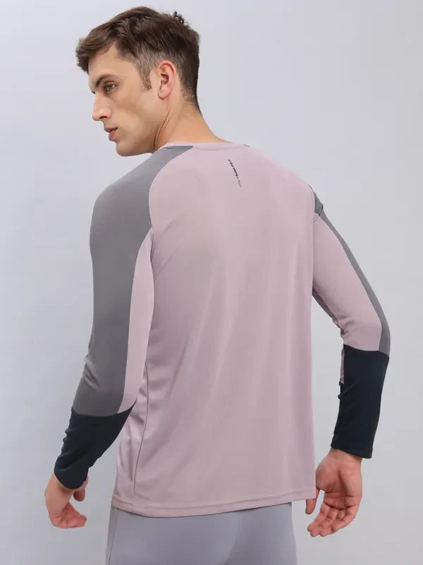 Men Colorblock Slim Fit Crew Neck T-shirt with TECHNO COOL+ - Image 6