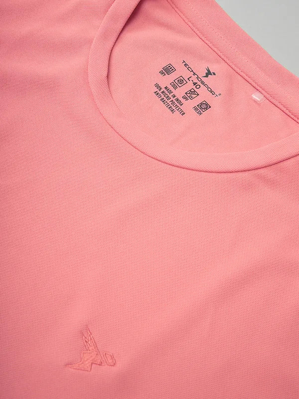 Men Solid Slim Fit Crew Neck T-shirt with MATPIQ - Image 6