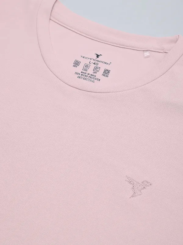Men Solid Slim Fit Crew Neck T-shirt with MATPIQ - Image 6