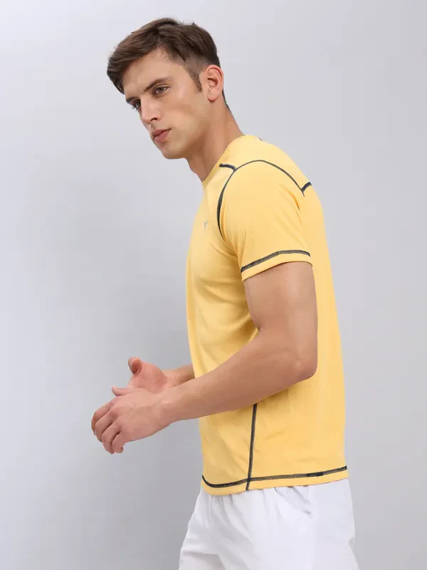 Men Solid Slim Fit Crew Neck T-shirt with TECHNO COOL+ - Image 7