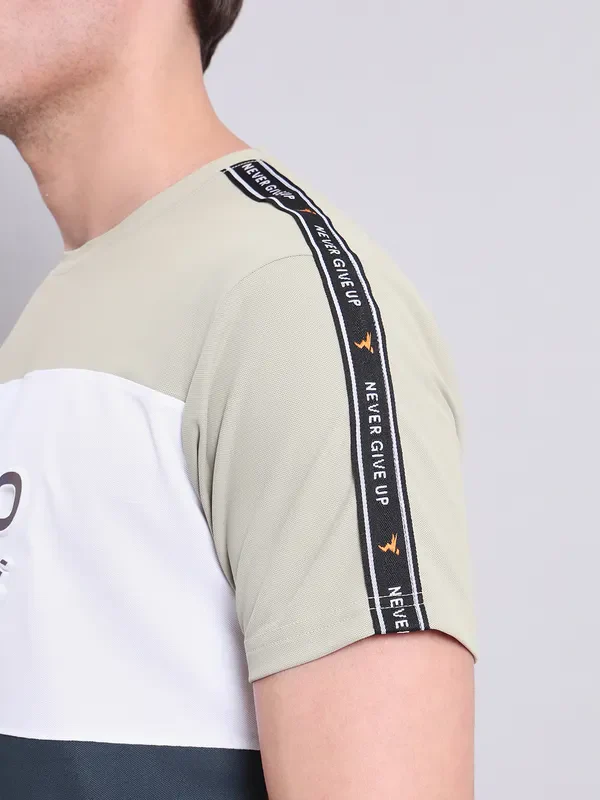 Men Colorblock Slim Fit Crew Neck T-shirt with MATPIQ - Image 6