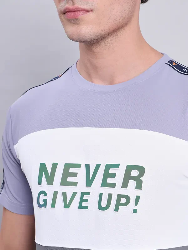 Men Colorblock Slim Fit Crew Neck T-shirt with MATPIQ - Image 5