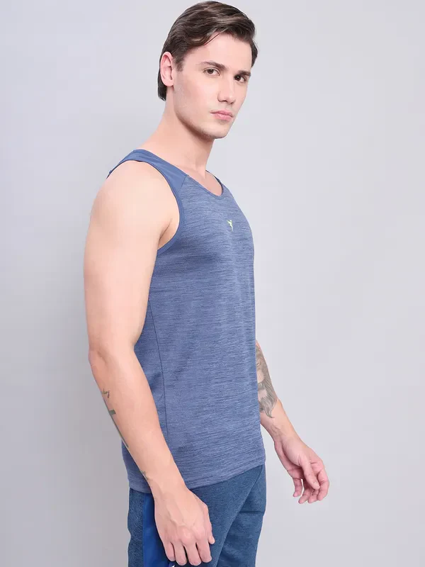 Men Melange Slim Fit Scoop Neck Innerwear Vest with DOUBLE COOL - Image 6