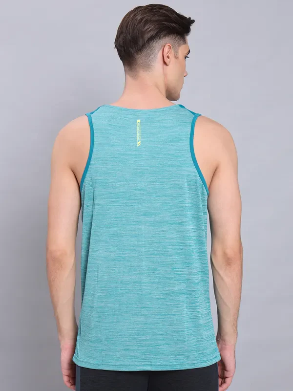 Men Melange Slim Fit Scoop Neck Innerwear Vest with DOUBLE COOL - Image 3