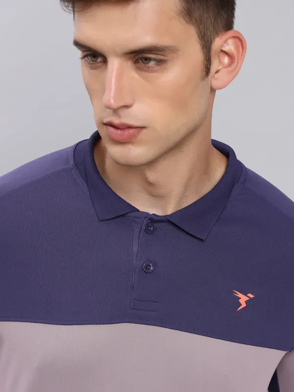 Men Colorblock Slim Fit Polo T-shirt with TECHNO COOL+ - Image 7