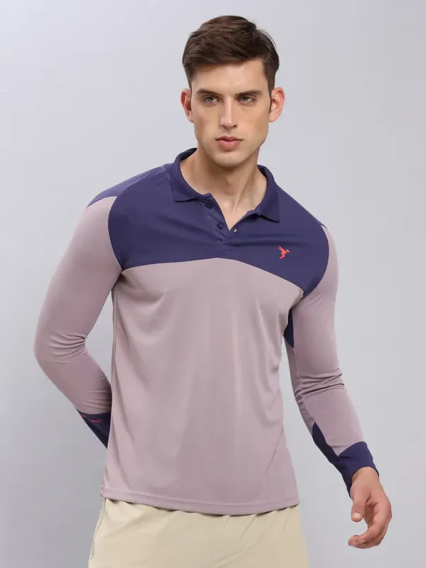 Men Colorblock Slim Fit Polo T-shirt with TECHNO COOL+ - Image 8