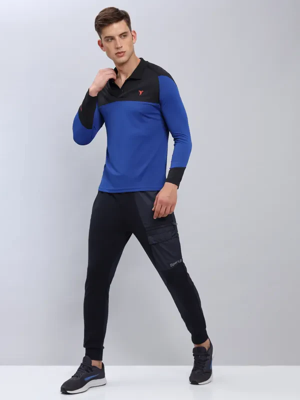 Men Colorblock Slim Fit Polo T-shirt with TECHNO COOL+ - Image 2