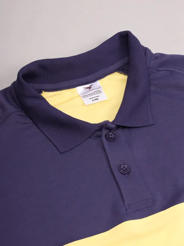 Men Colorblock Slim Fit Polo T-shirt with TECHNO COOL+ - Image 10