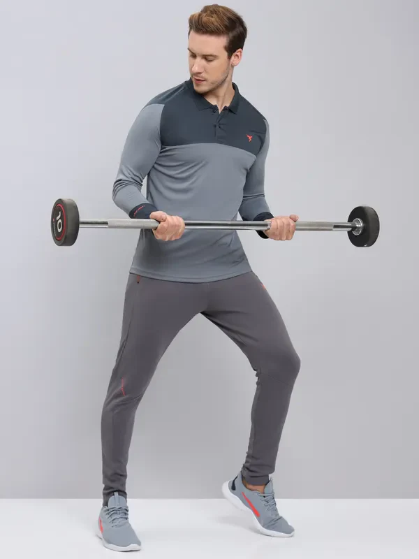 Men Colorblock Slim Fit Polo T-shirt with TECHNO COOL+ - Image 2