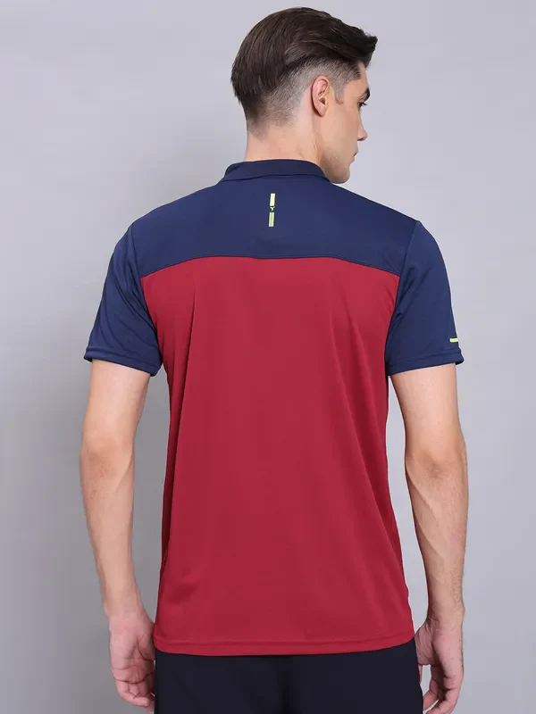 Men Colorblock Relax Fit Polo T-shirt with TECHNO COOL+ - Image 4