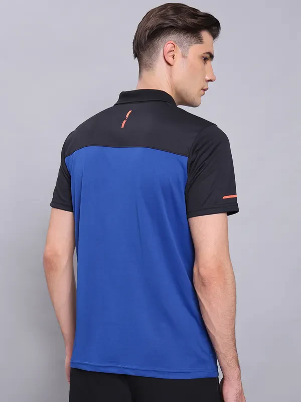 Men Colorblock Relax Fit Polo T-shirt with TECHNO COOL+ - Image 5
