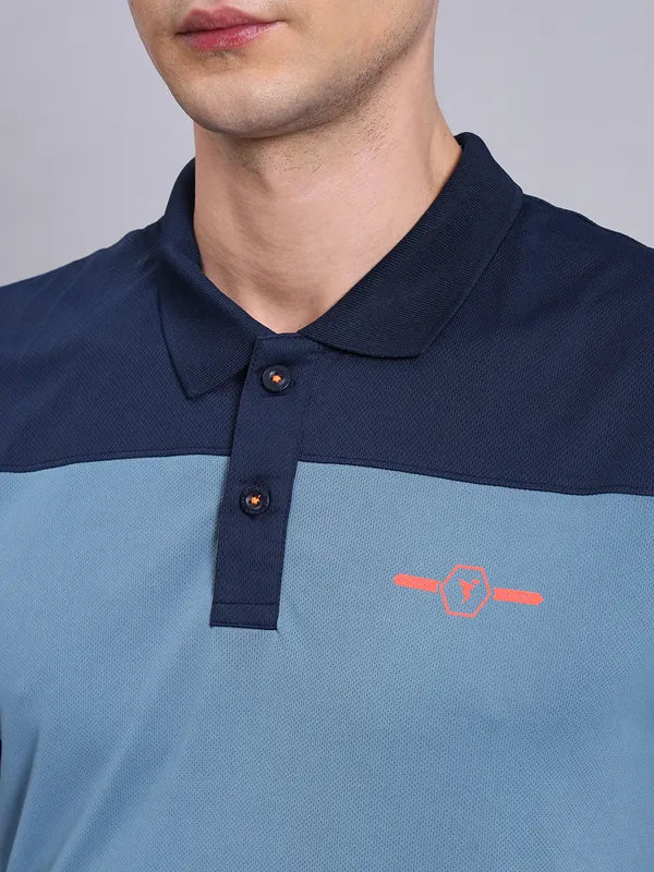 Men Colorblock Relax Fit Polo T-shirt with TECHNO COOL+ - Image 6