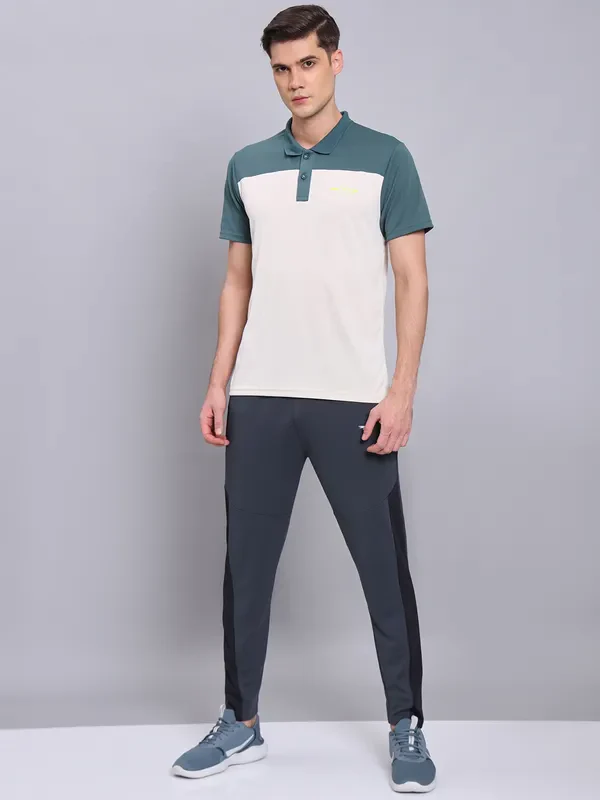 Men Colorblock Relax Fit Polo T-shirt with TECHNO COOL+ - Image 7