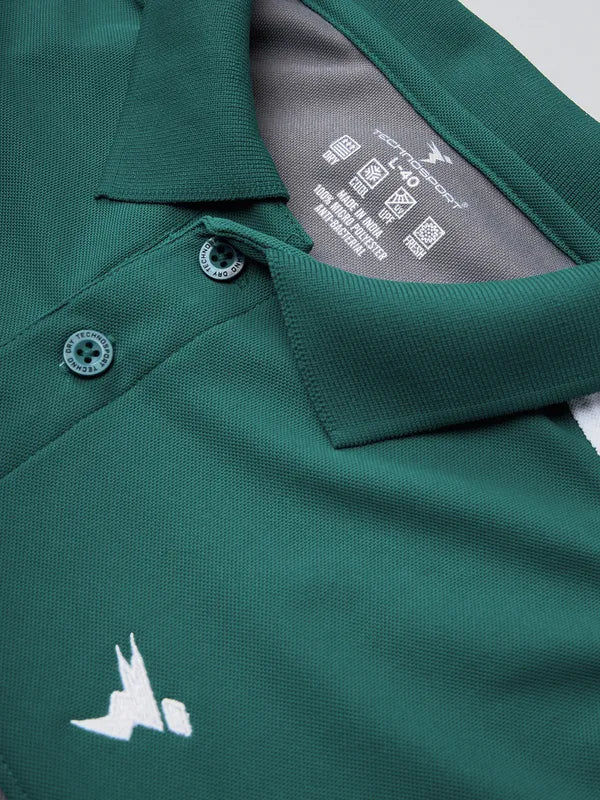 Men Colorblock Slim Fit Polo T-shirt with MATPIQ - Image 6