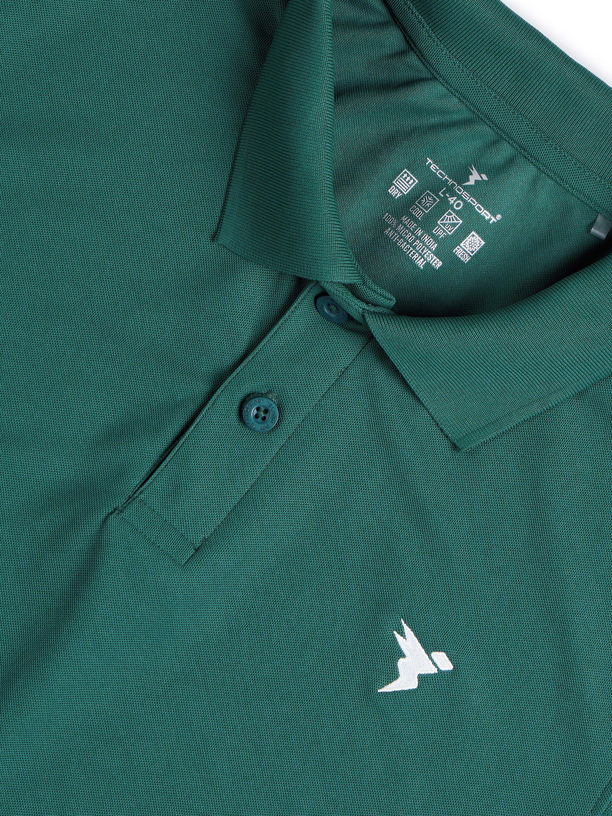Men Solid Slim Fit Polo T-shirt with MATPIQ - Image 8