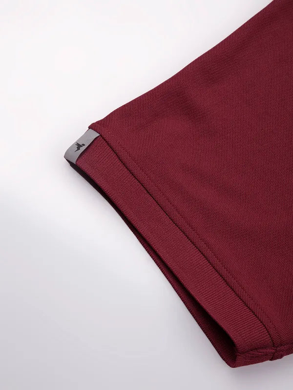 Men Solid Slim Fit Polo T-shirt with MATPIQ - Image 6